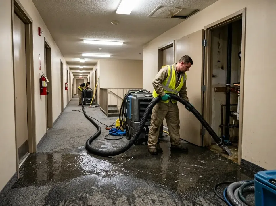 multi-unit-apartment-hallway-f-005 — frequently asked questions, Emergency Burst Pipe Water Extraction & Removal in Morrison…